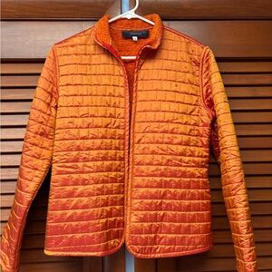 Bright Orange Quilted Jacket